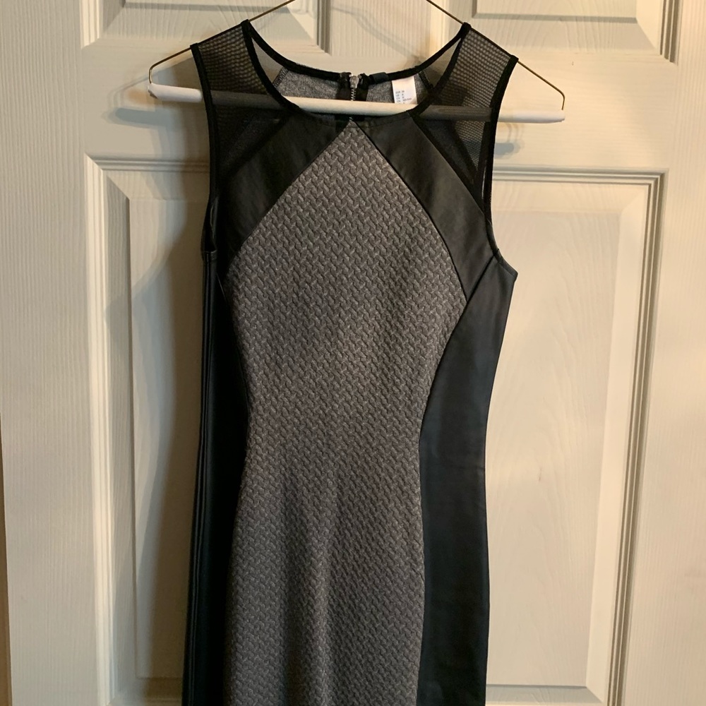 Black and gray dress